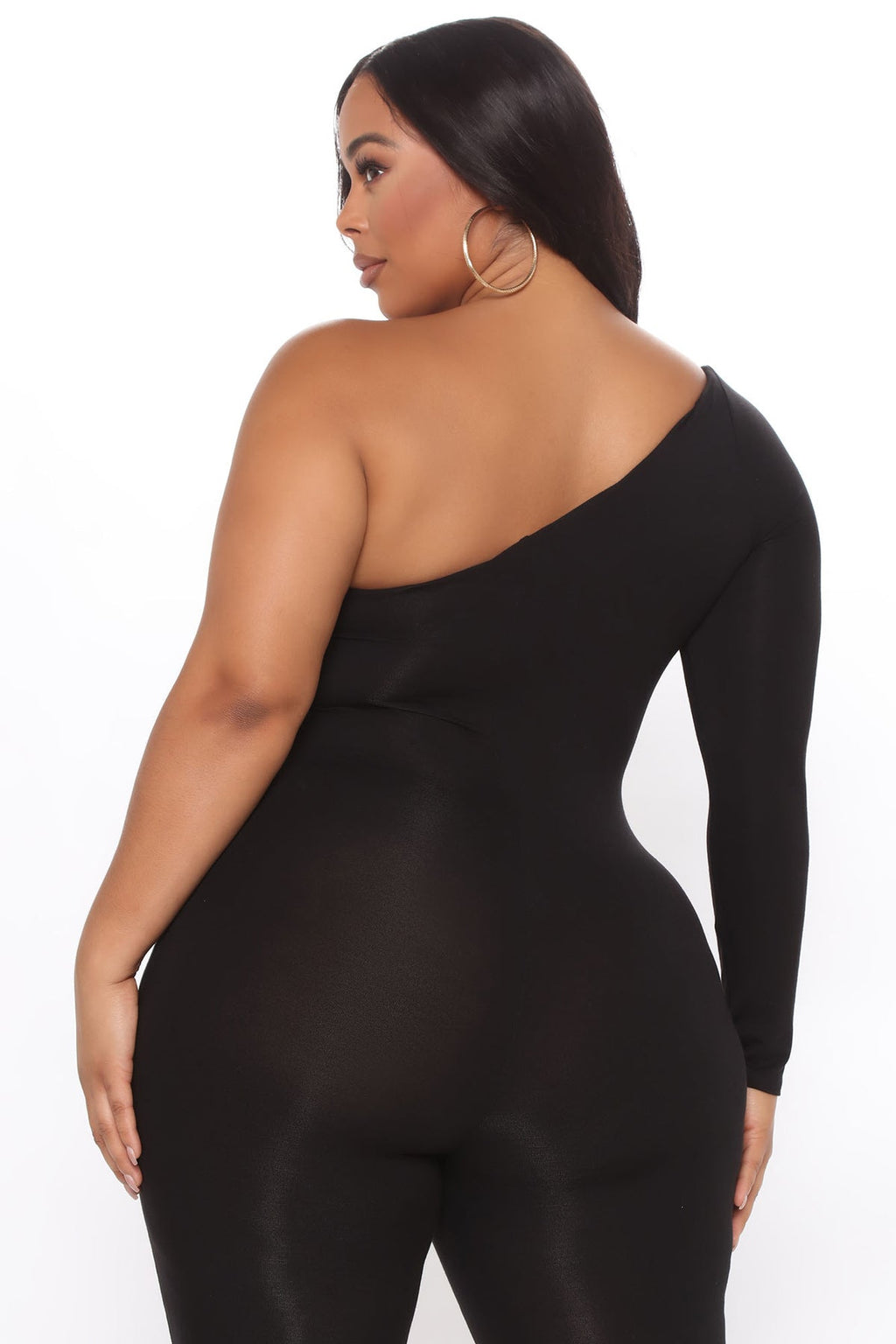 Season Long Sleeve One Shoulder Jumpsuit