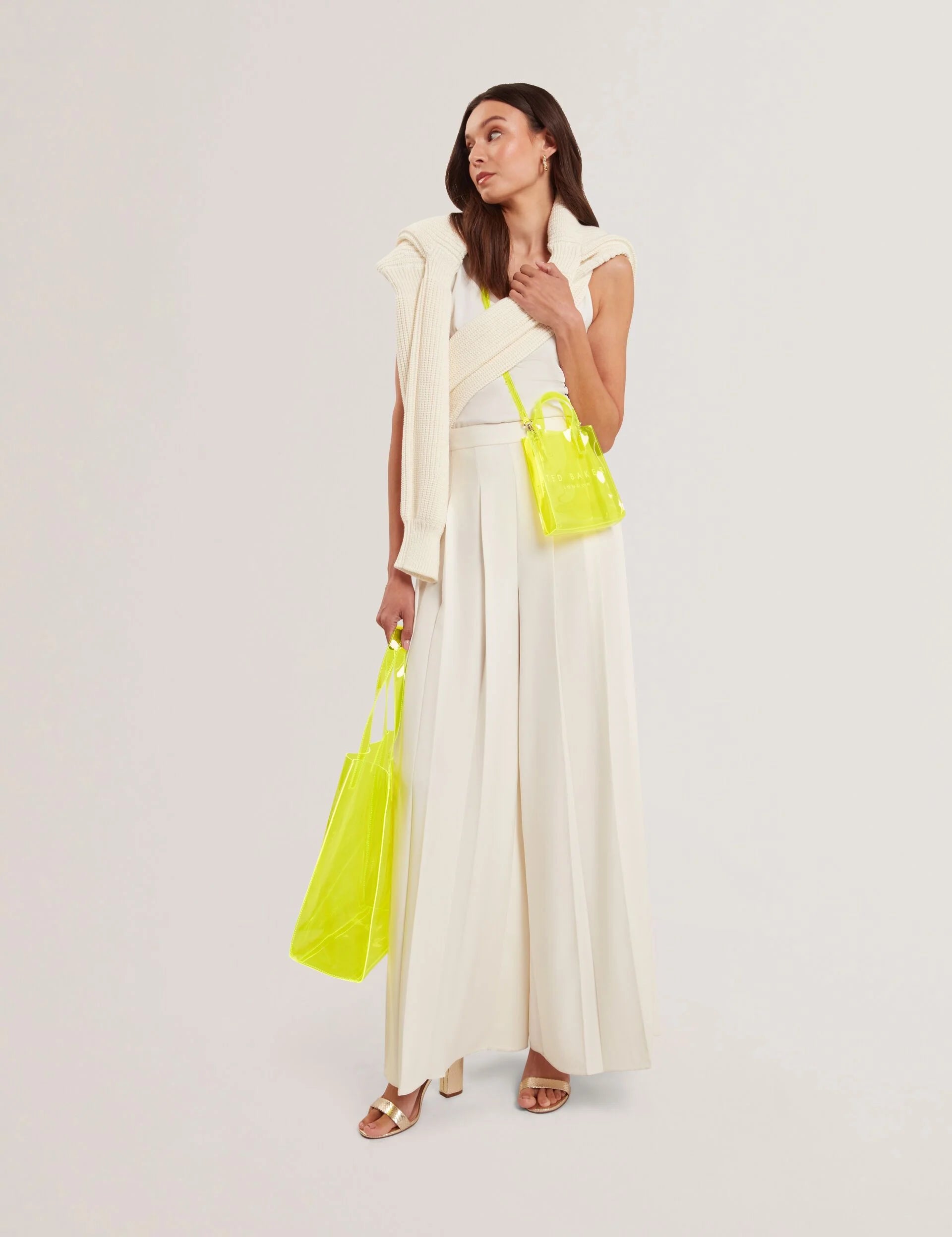TED BAKER - SHEICON
Large Neon Clear Vinyl Icon Tote Bag