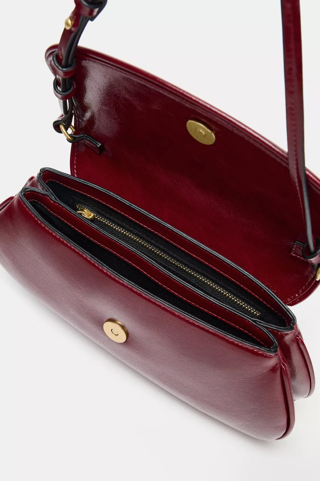 ZARA FLAP SHOULDER BAG
