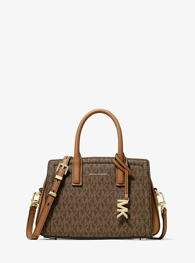 MICHAEL Michael Kors Laila Medium Signature Logo Satchel