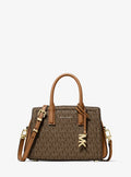 MICHAEL Michael Kors Laila Medium Signature Logo Satchel