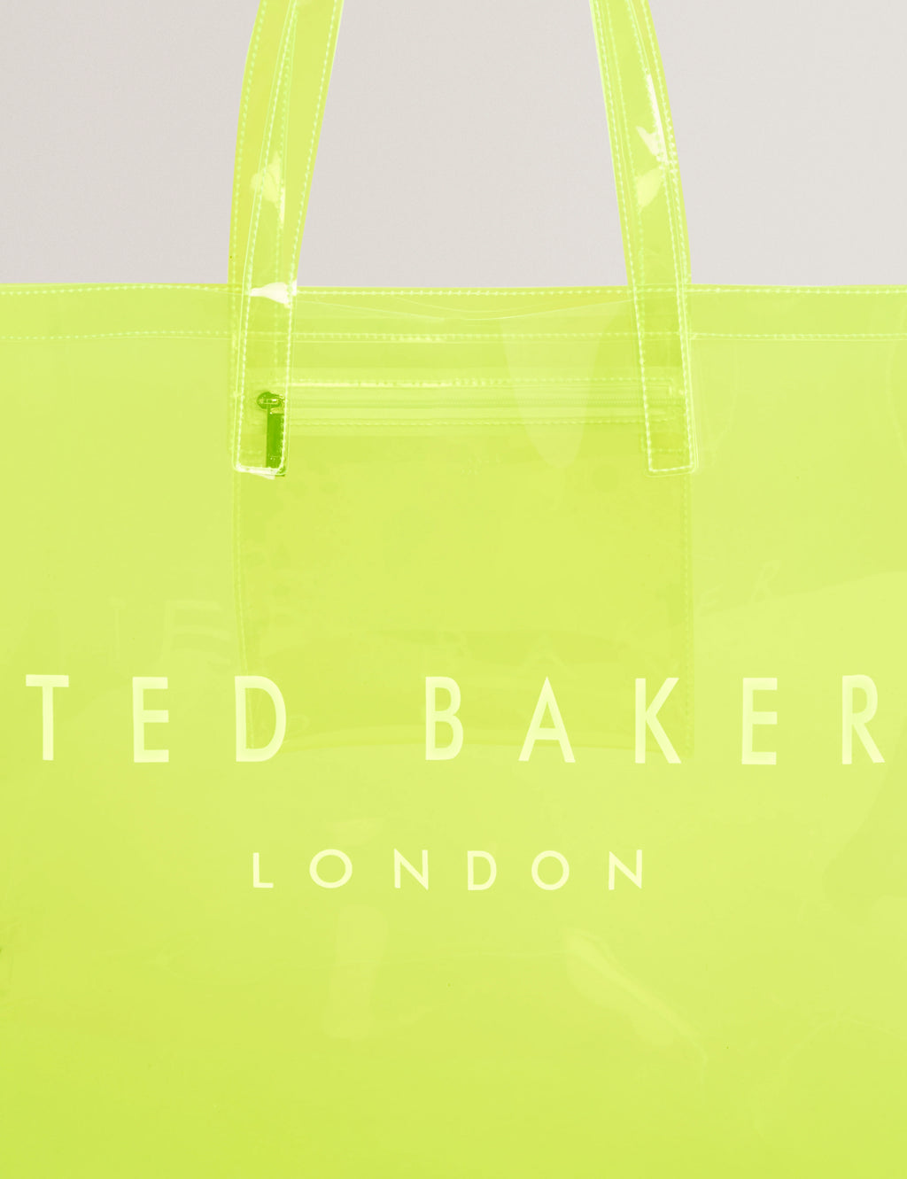 TED BAKER - SHEAKON
Wide Neon Clear Vinyl Icon Tote Bag