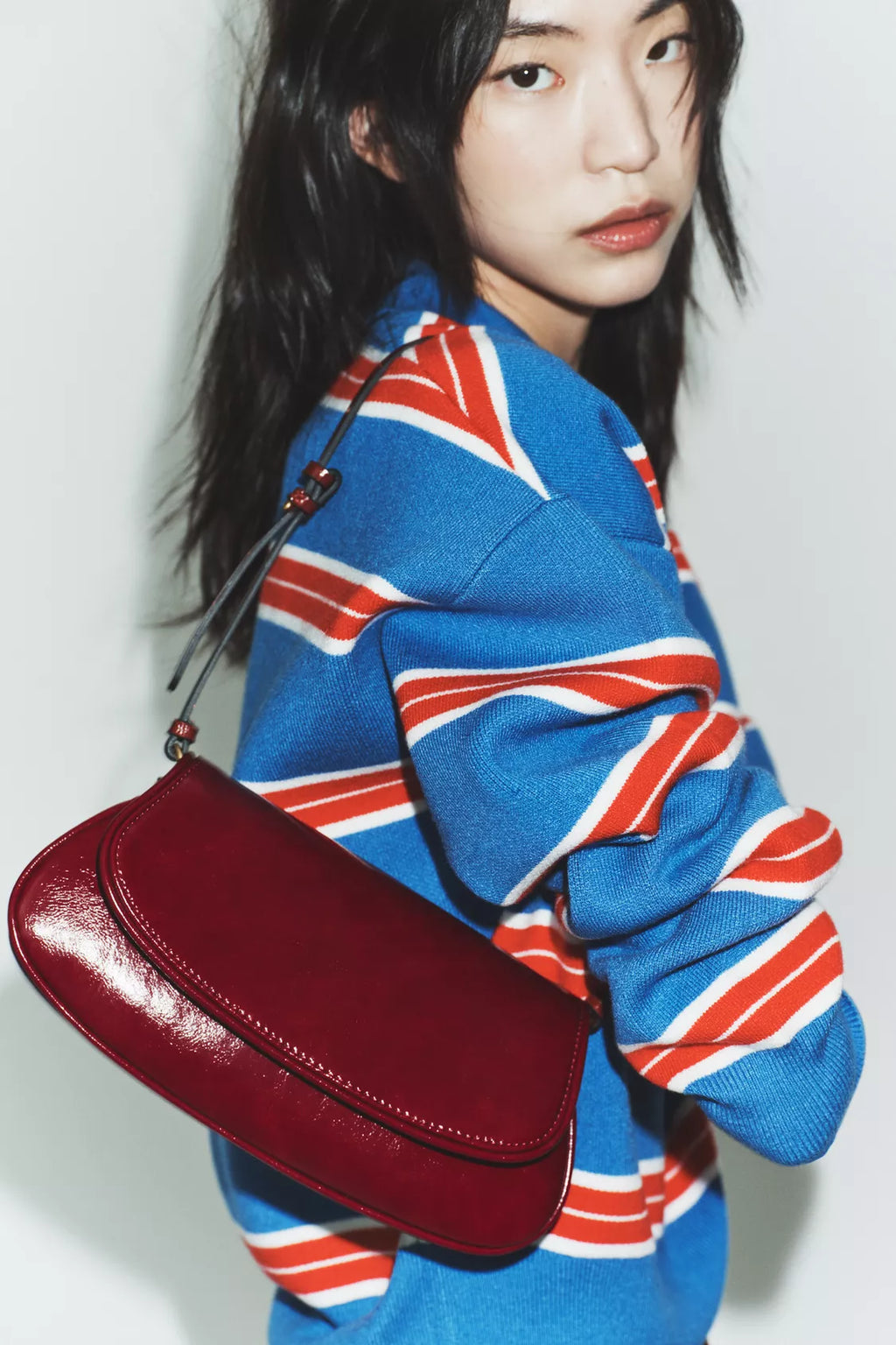 ZARA FLAP SHOULDER BAG