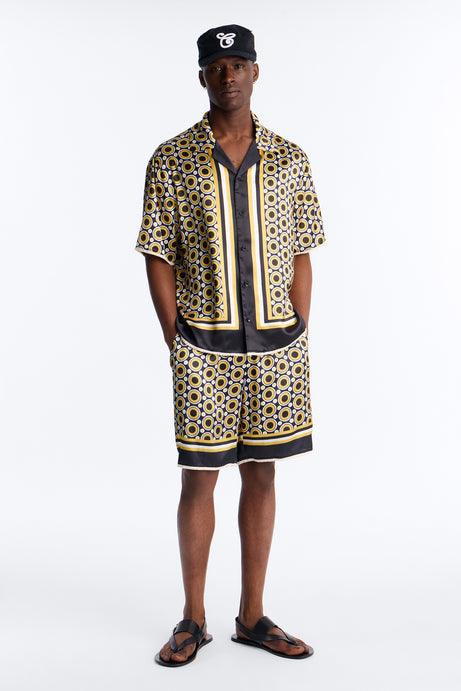 Relaxed Coded Luxe Short - Yellow/combo