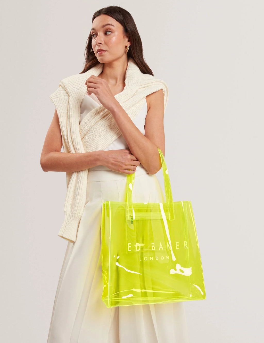 TED BAKER - SHEICON
Large Neon Clear Vinyl Icon Tote Bag