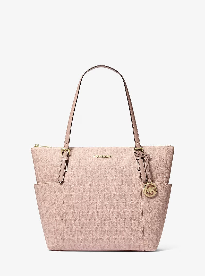 MICHAEL KORS - Charlotte Medium Signature Logo Top-Zip Tote Bag