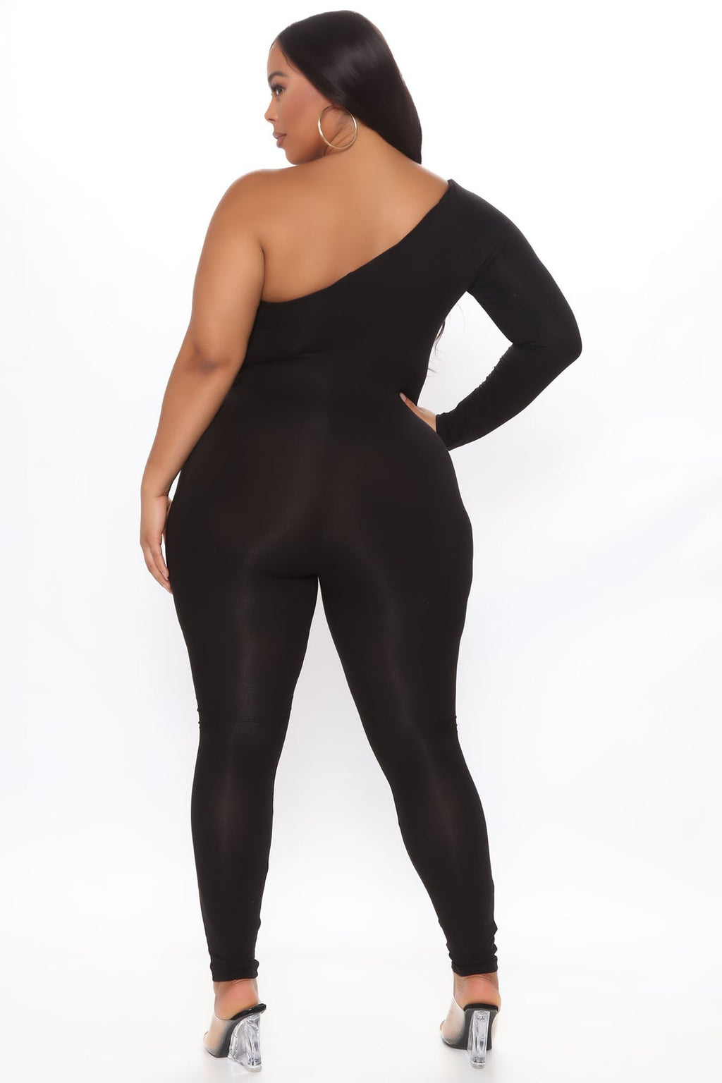 Season Long Sleeve One Shoulder Jumpsuit