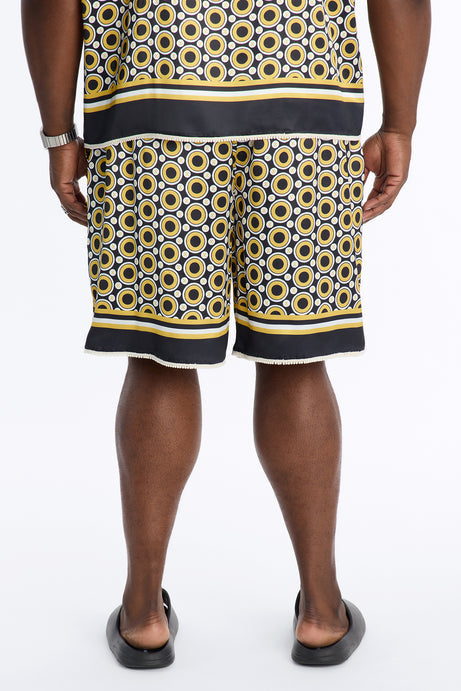 Relaxed Coded Luxe Short - Yellow/combo