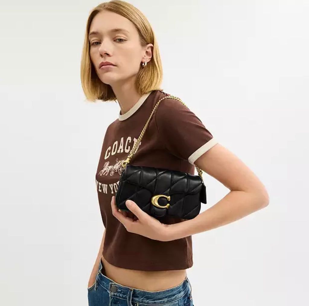 Coach Tabby Chain Crossbody Bag 19 With Quilting