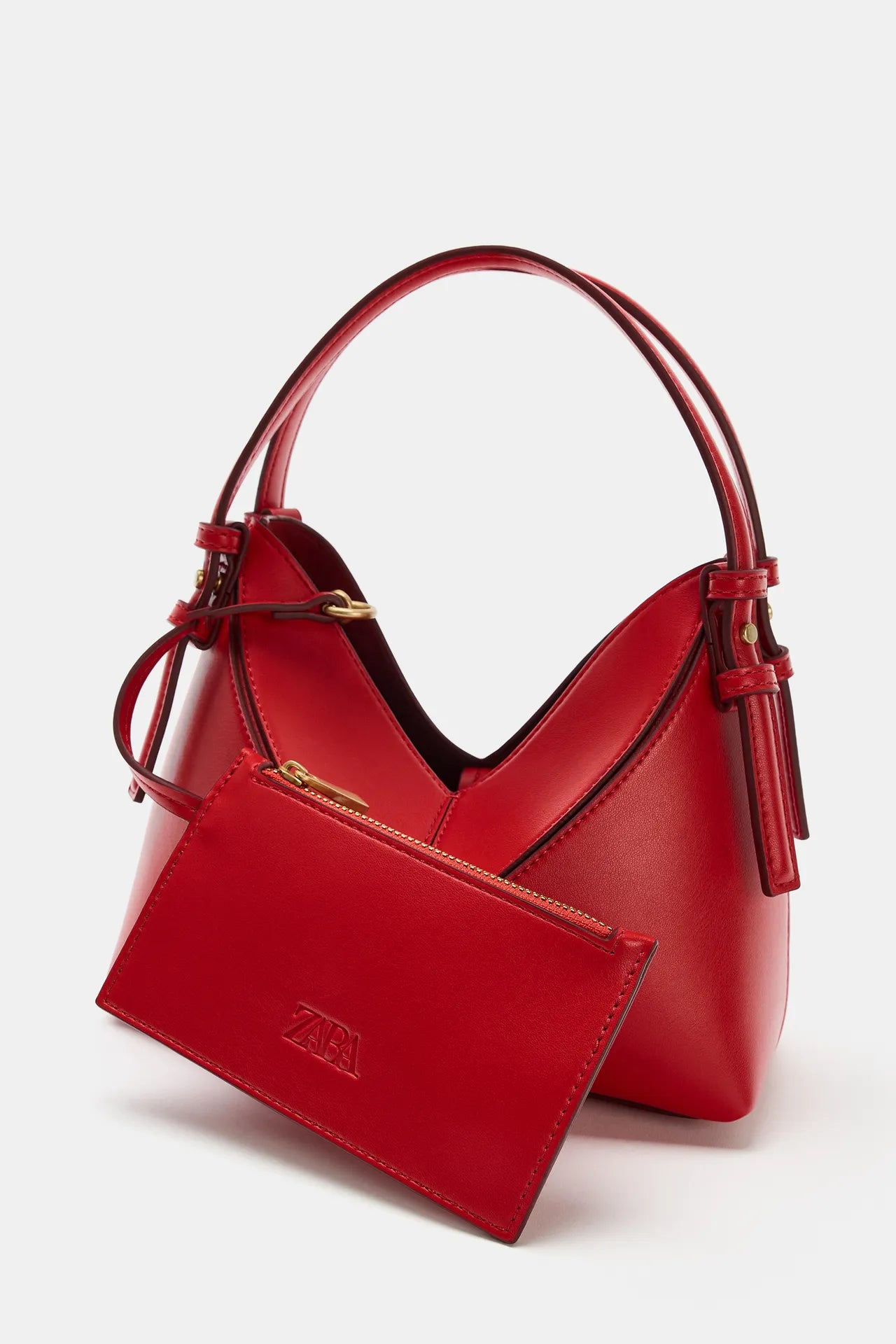 ZARA MINI BUCKET BAG WITH TOPSTITCHING