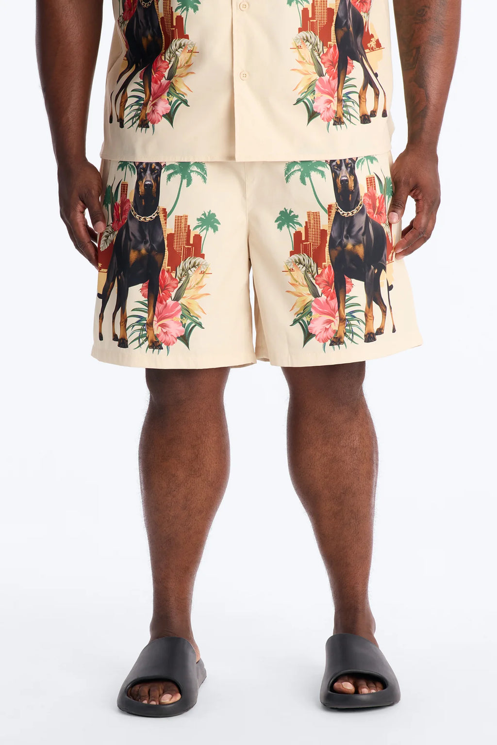 Tropical Watchdog Swim Trunk 7″