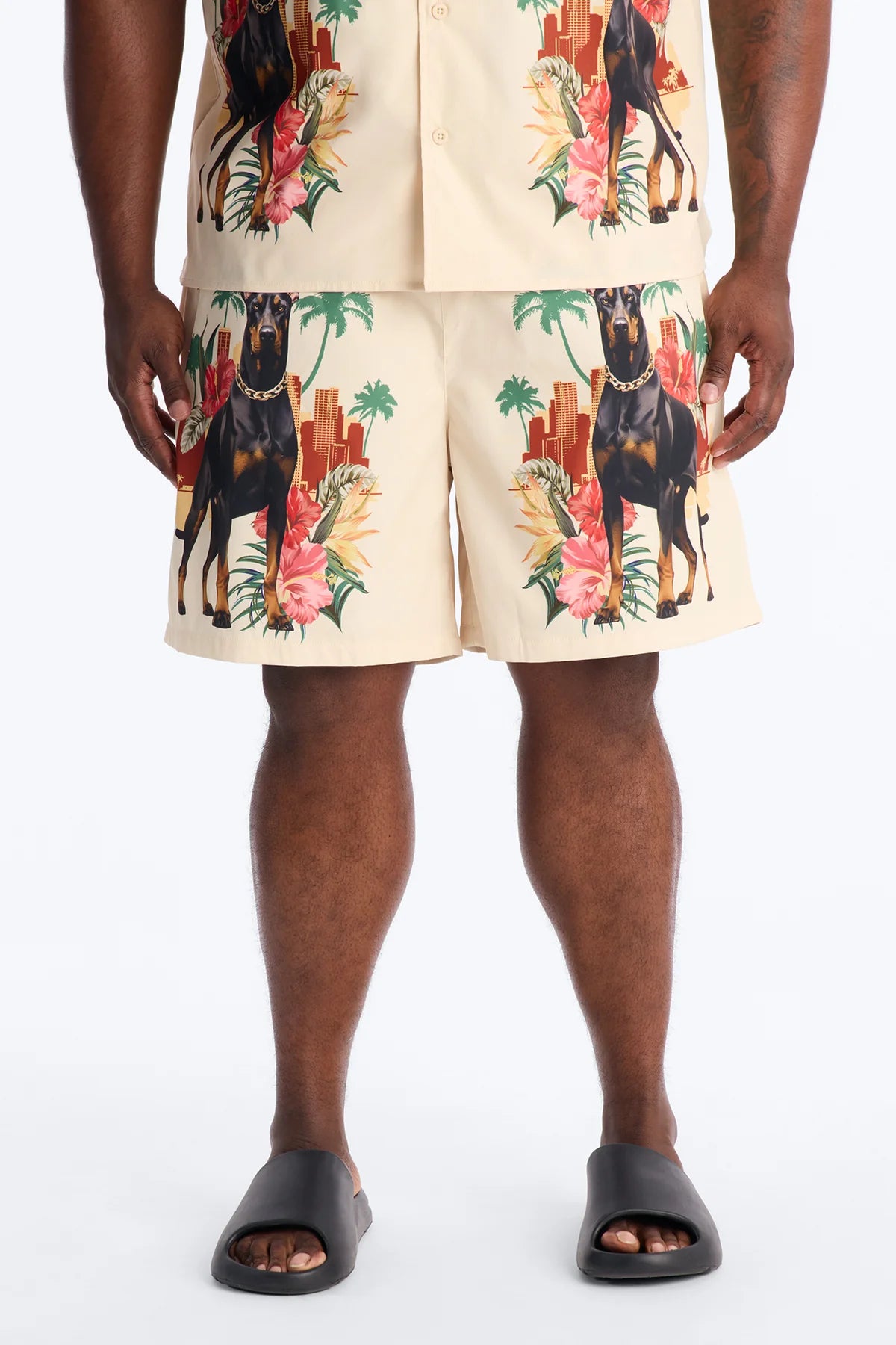 Tropical Watchdog Swim Trunk 7″