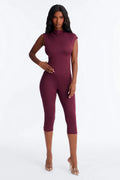 Carly Mock Neck Capri Set