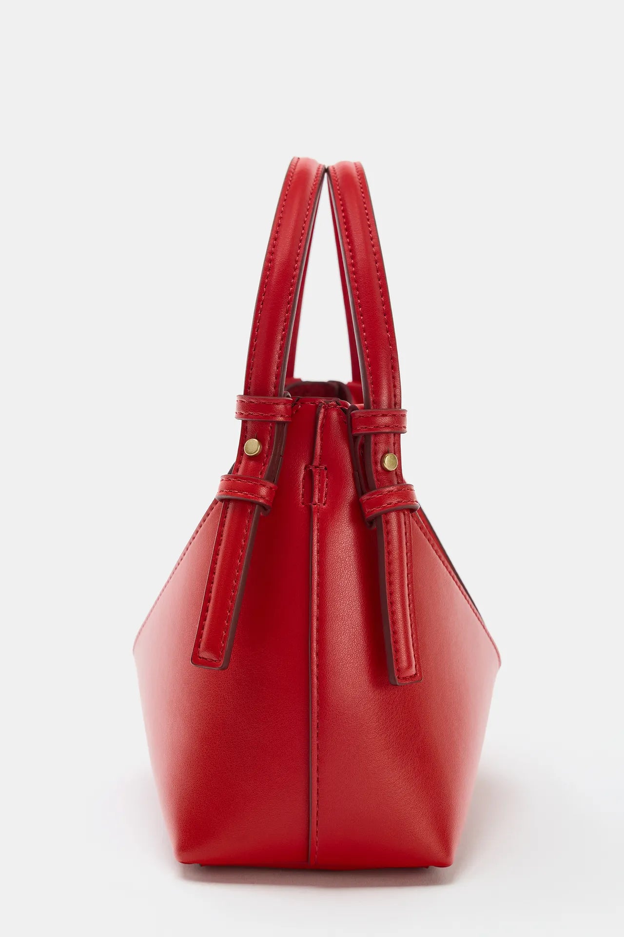 ZARA MINI BUCKET BAG WITH TOPSTITCHING