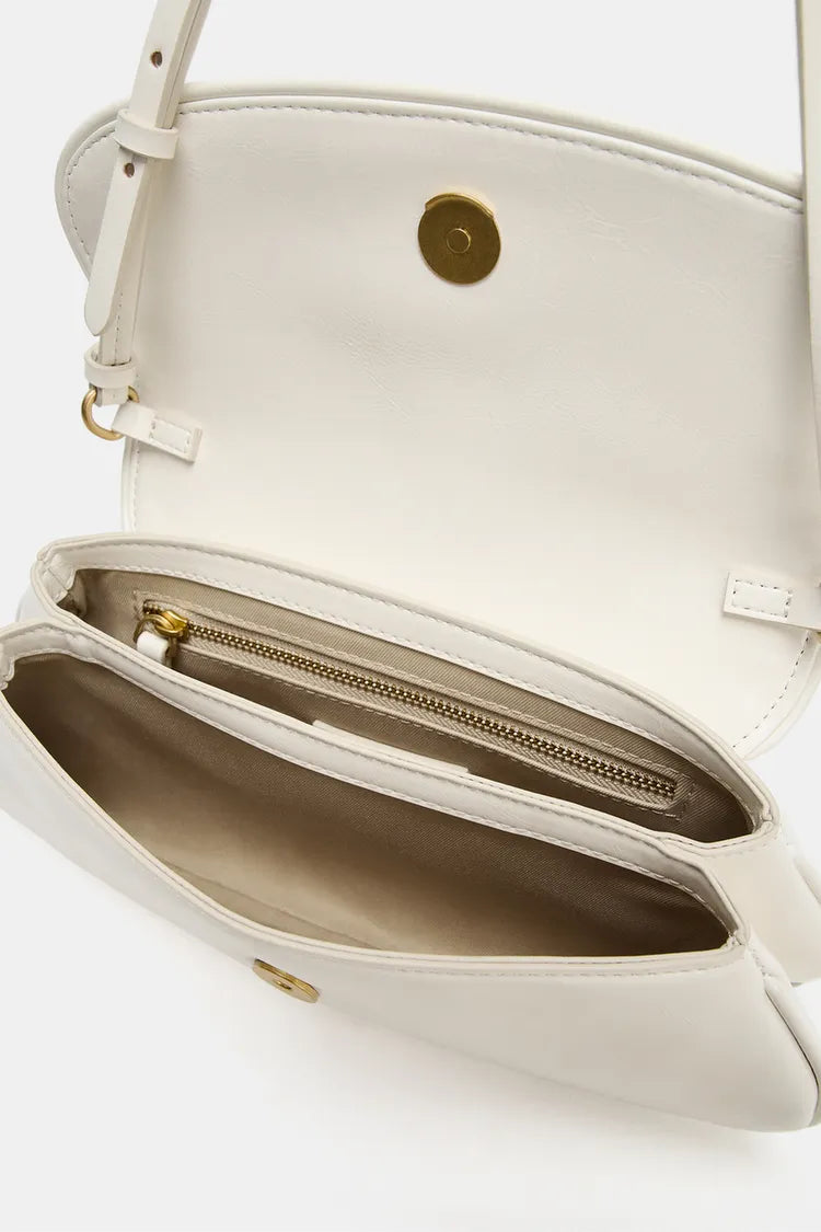 ZARA FLAP SHOULDER BAG