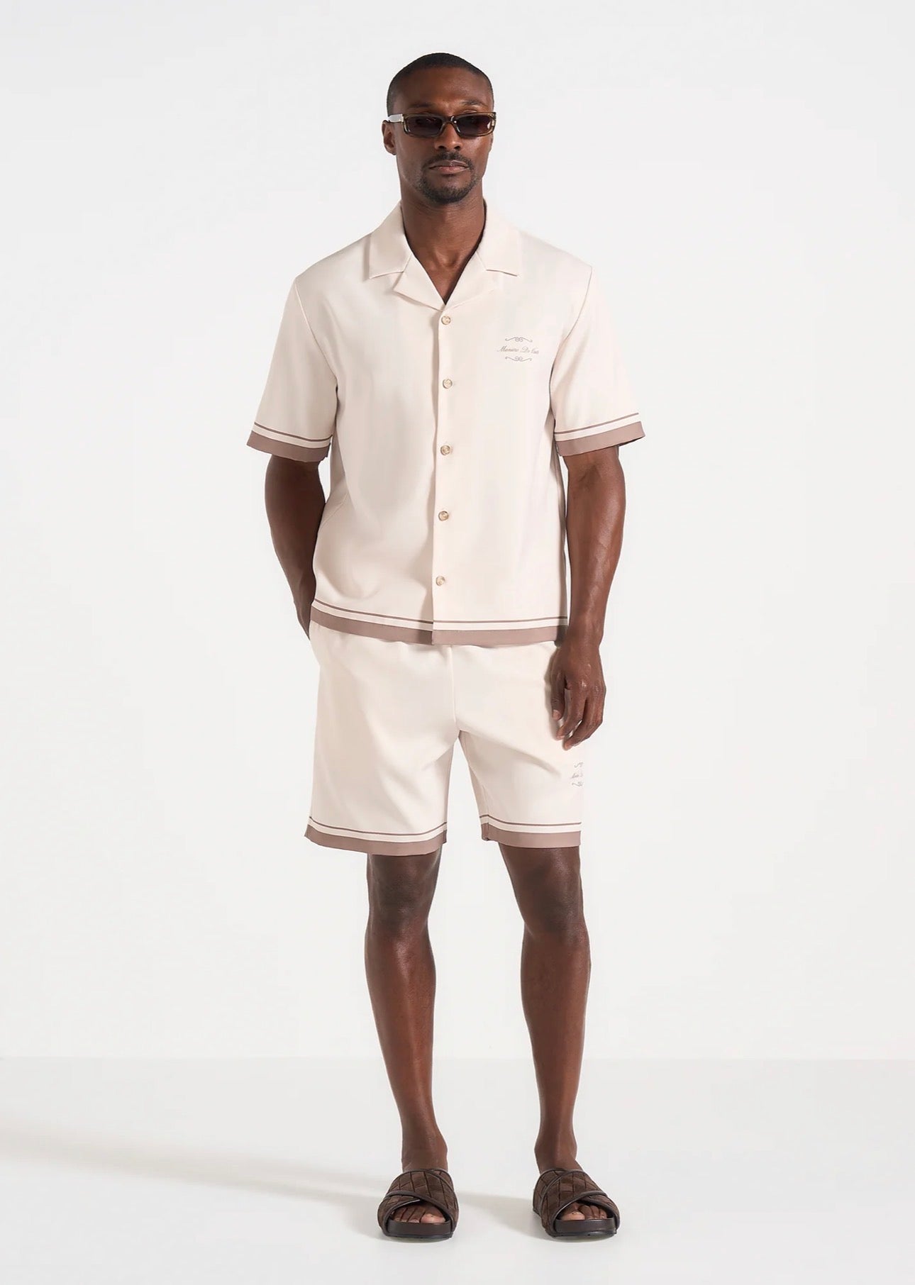 MANIERE DE VOIR - Juan in Cream - Baroque Resort Shirt