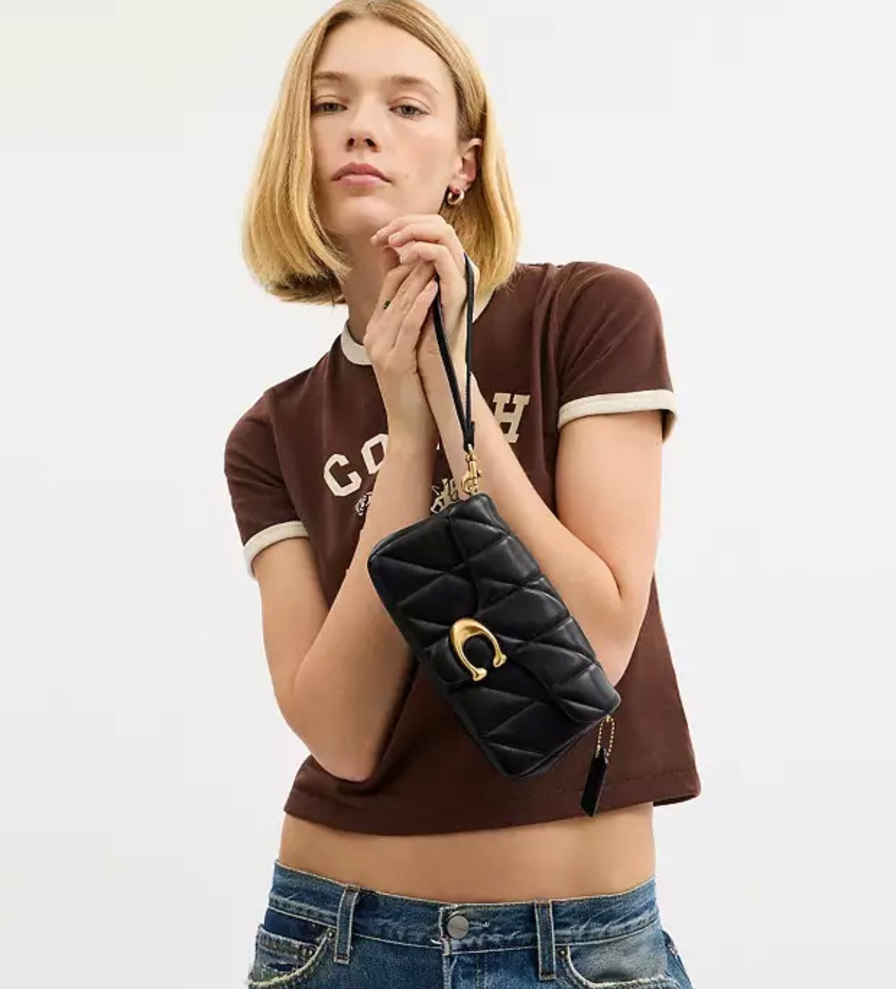 Coach Tabby Chain Crossbody Bag 19 With Quilting