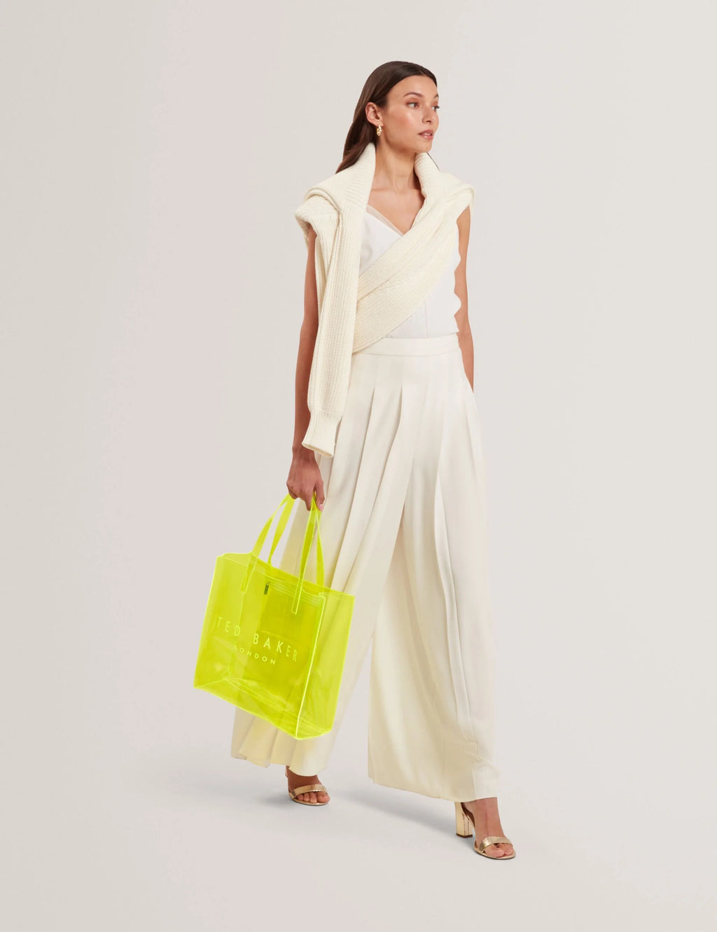 TED BAKER - SHEICON
Large Neon Clear Vinyl Icon Tote Bag
