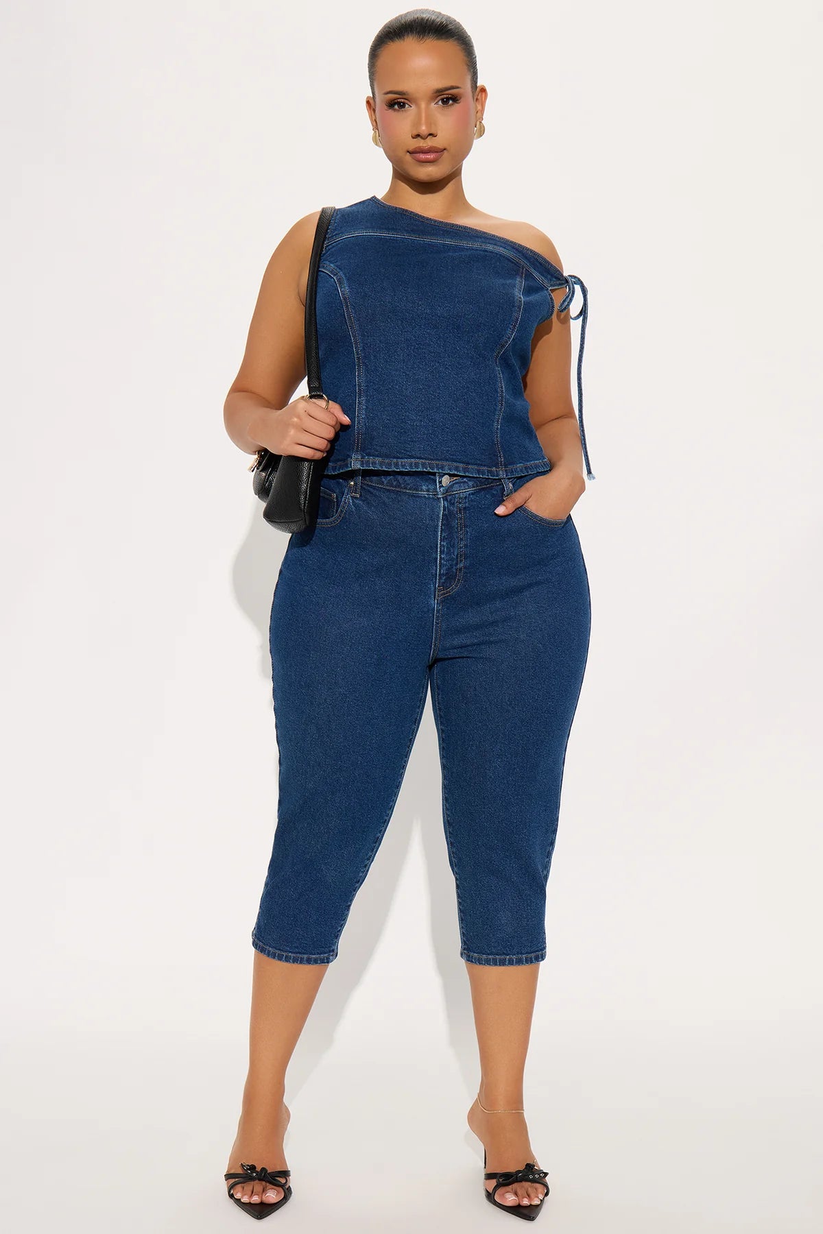 Chloe Denim Capri Set