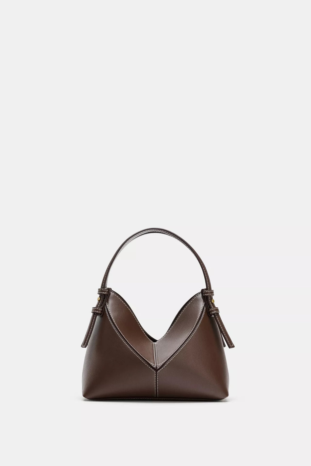 ZARA MINI BUCKET BAG WITH TOPSTITCHING