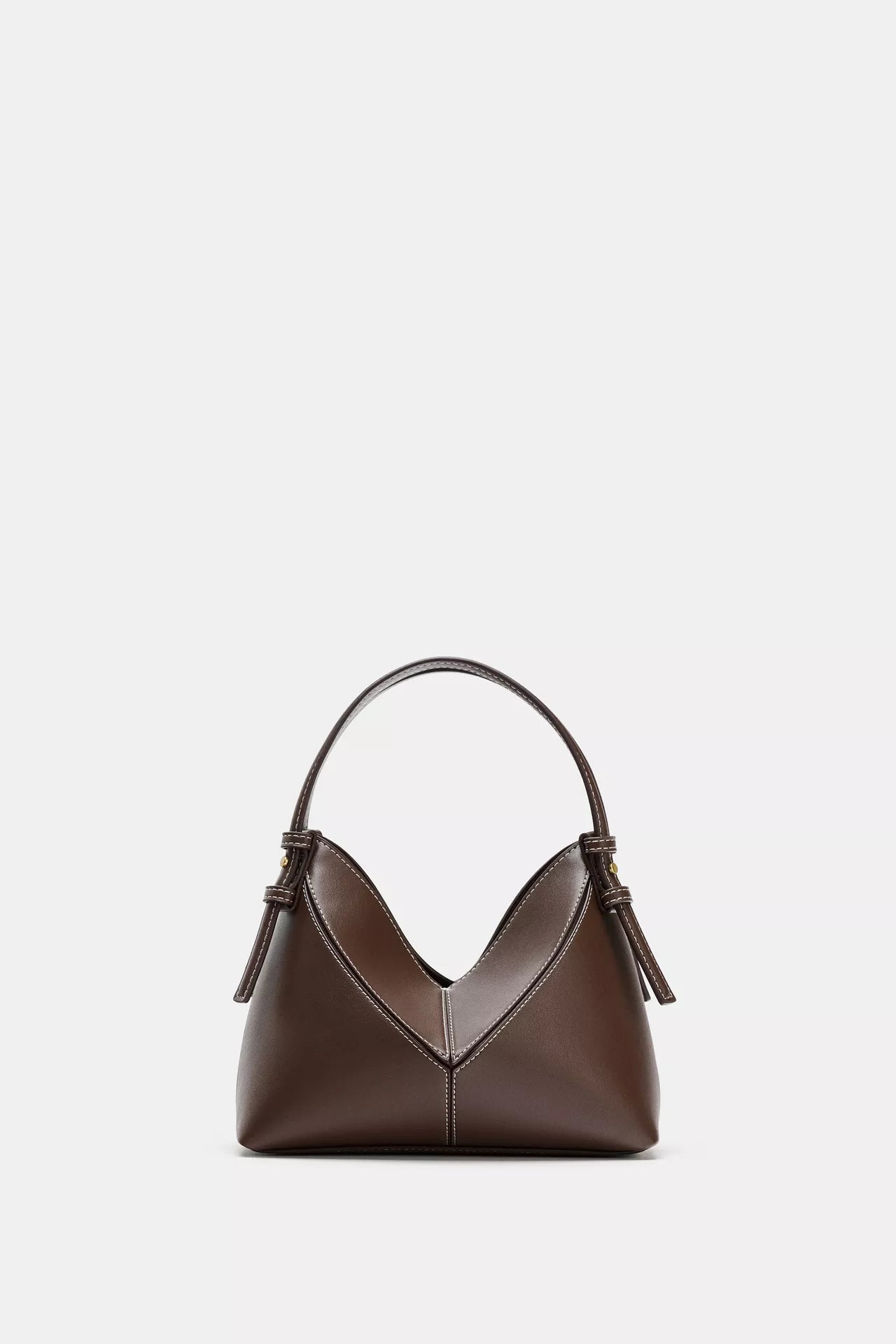 ZARA MINI BUCKET BAG WITH TOPSTITCHING