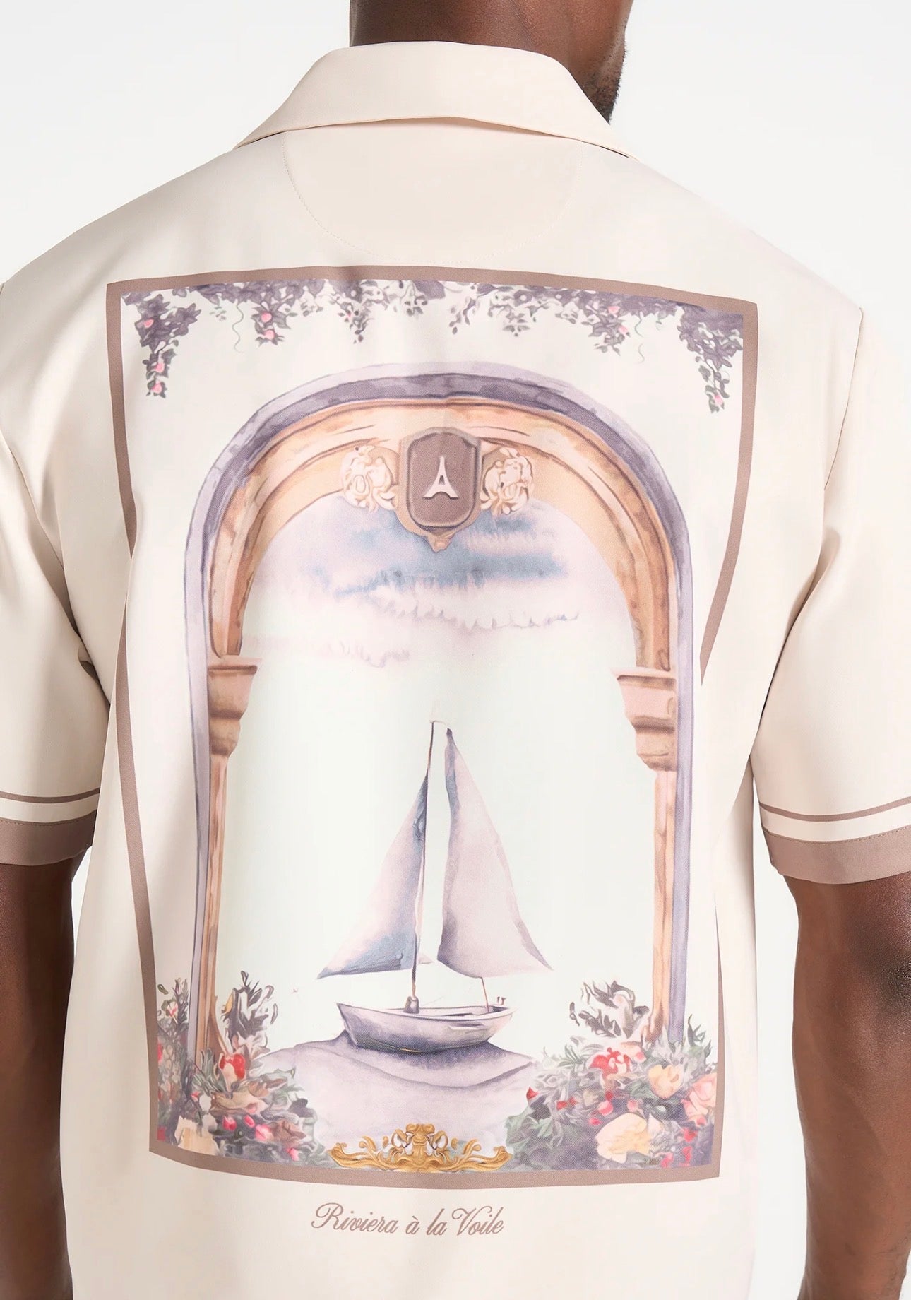 MANIERE DE VOIR - Juan in Cream - Baroque Resort Shirt