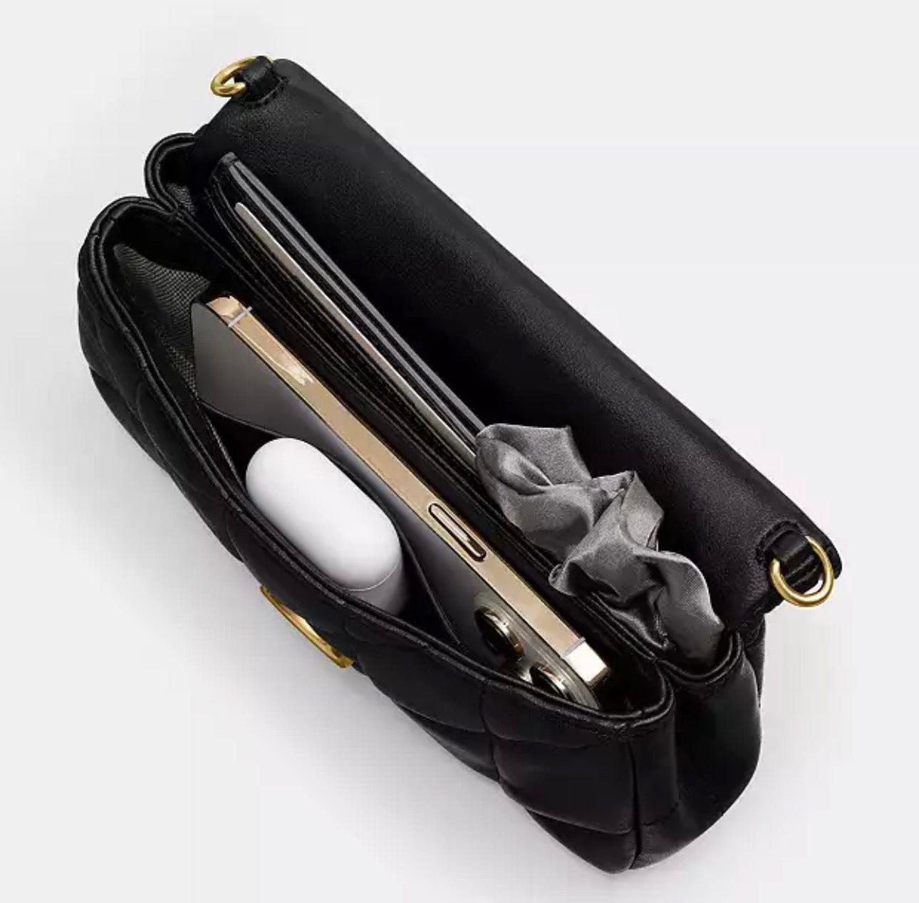 Coach Tabby Chain Crossbody Bag 19 With Quilting