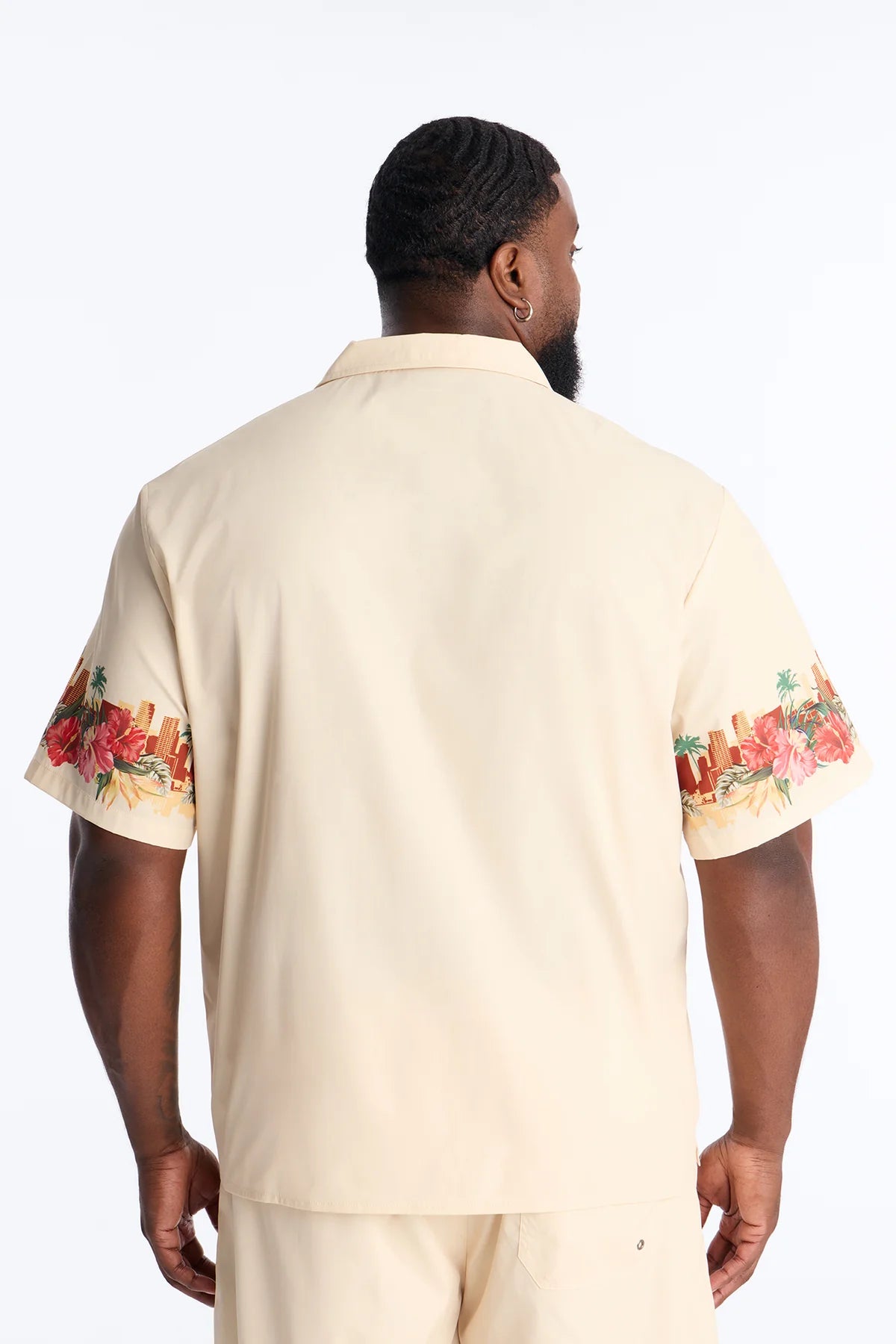 Relaxed Tropical Watchdog Button Up Shirt