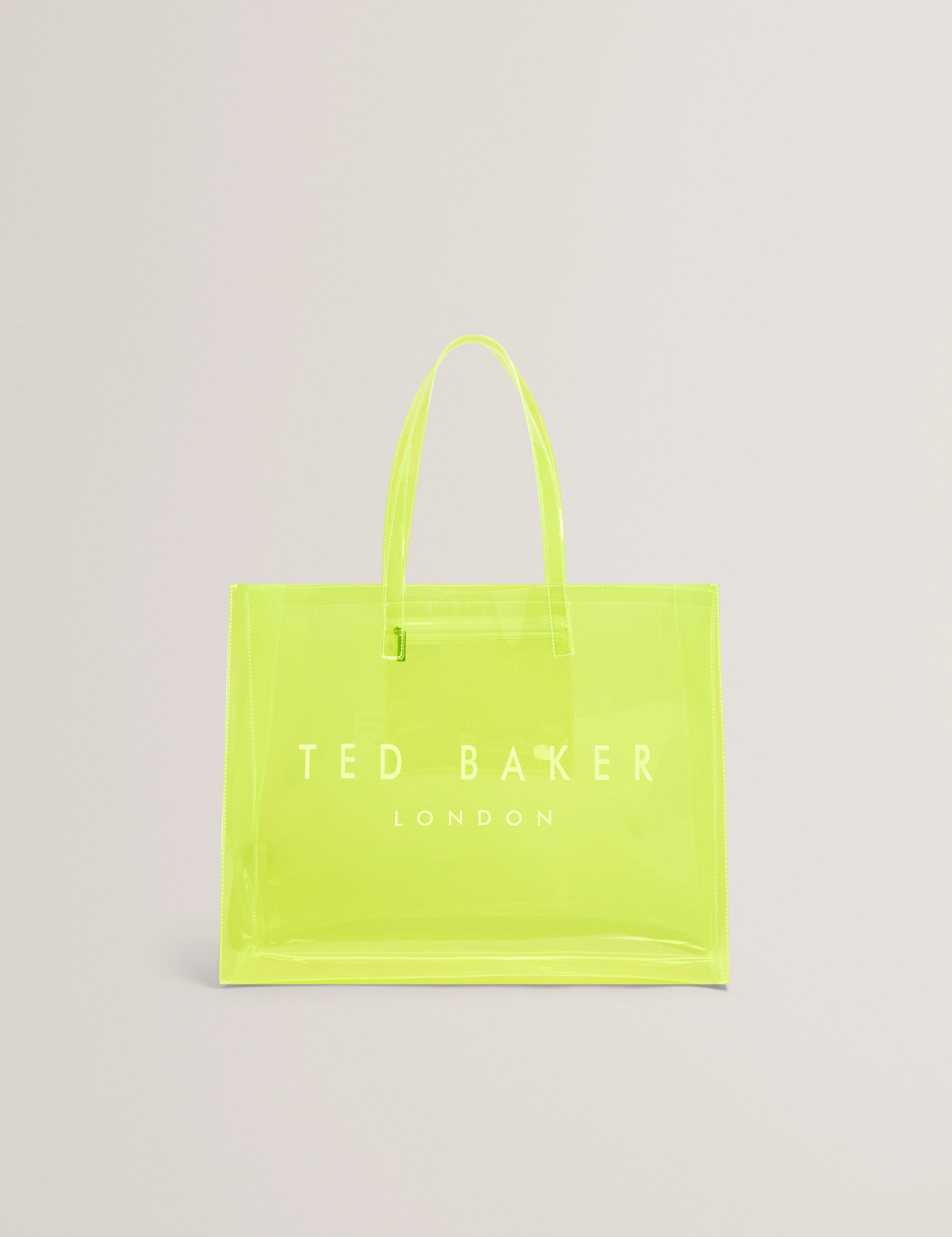 TED BAKER - SHEAKON
Wide Neon Clear Vinyl Icon Tote Bag