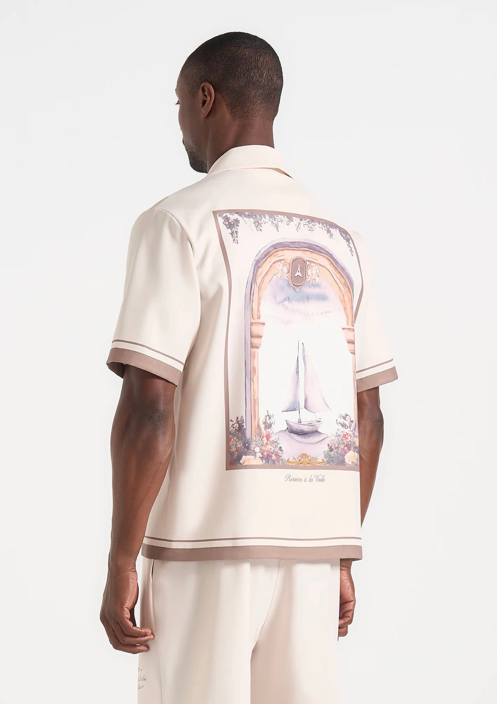 MANIERE DE VOIR - Juan in Cream - Baroque Resort Shirt