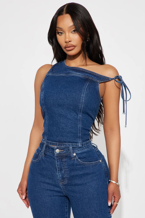 Chloe Denim Capri Set