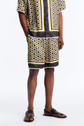 Relaxed Coded Luxe Short - Yellow/combo