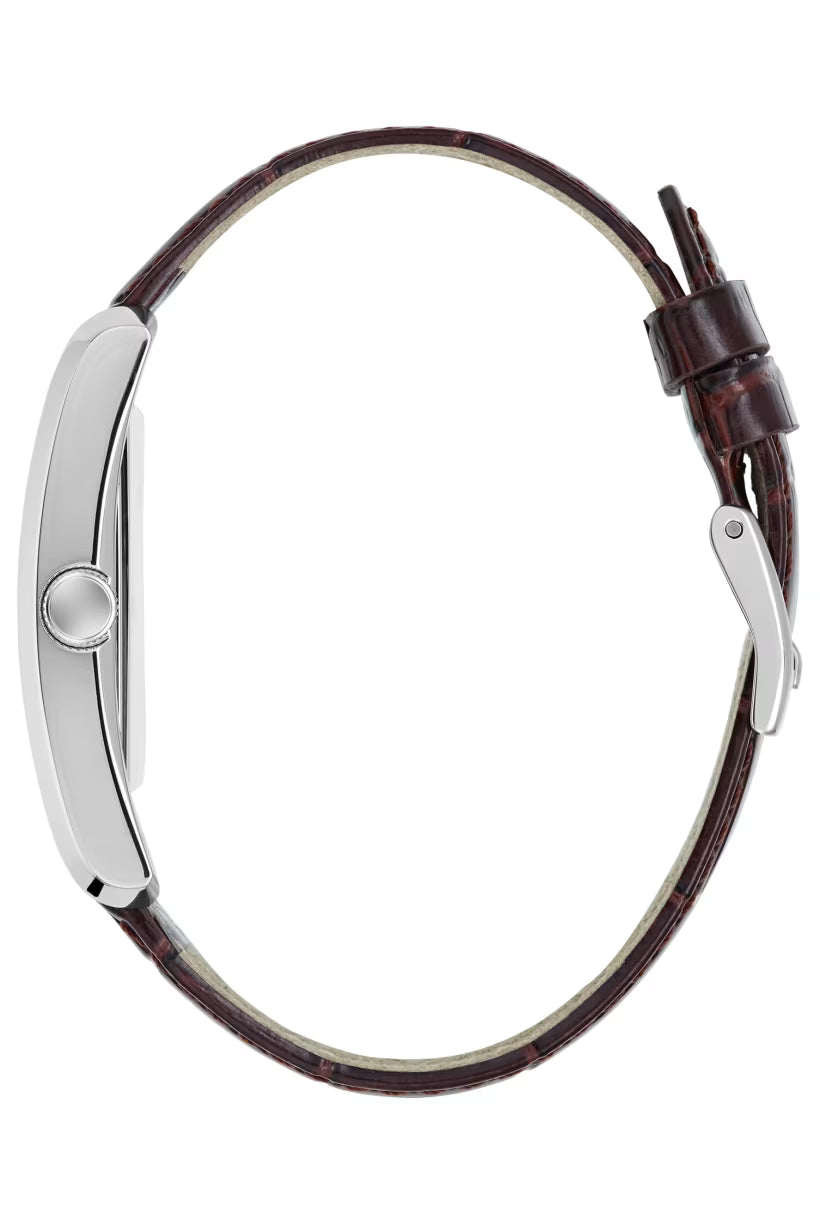 Guess - Silver-Tone and Navy Analog Watch - Clyde [GW1003G2]