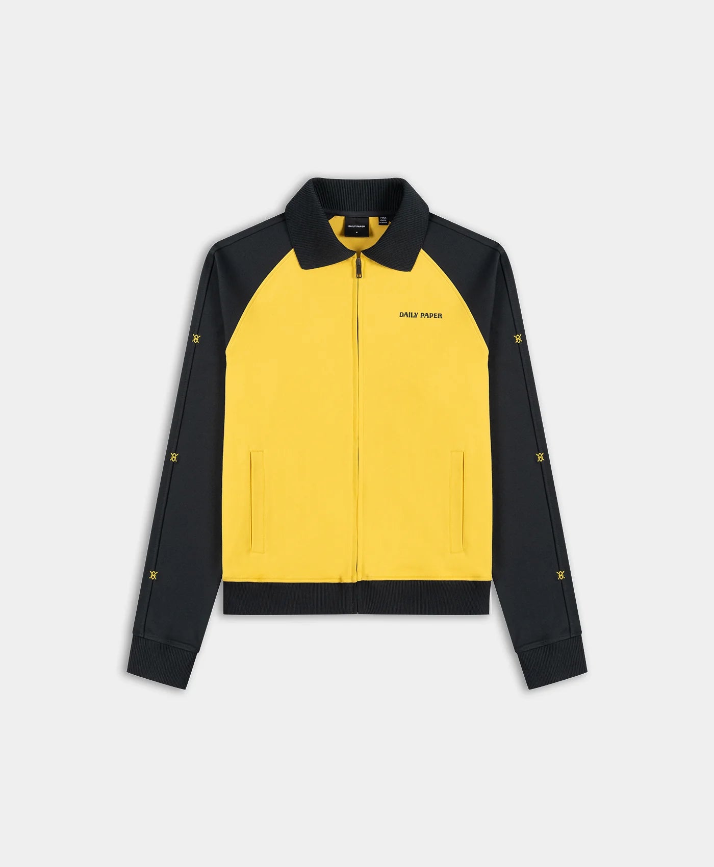 Daily Paper Grey Dias Stacked Colour Blocking Track Jacket